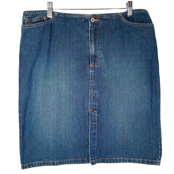 Old Navy Dresses & Skirts - Blue Jean Skirt Zipper Front